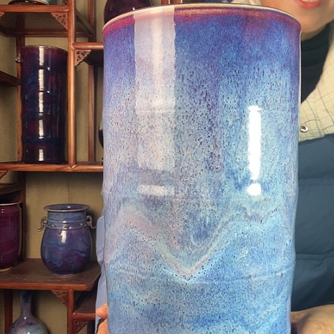 瓷片沙****?钧瓷手工艺品杯子