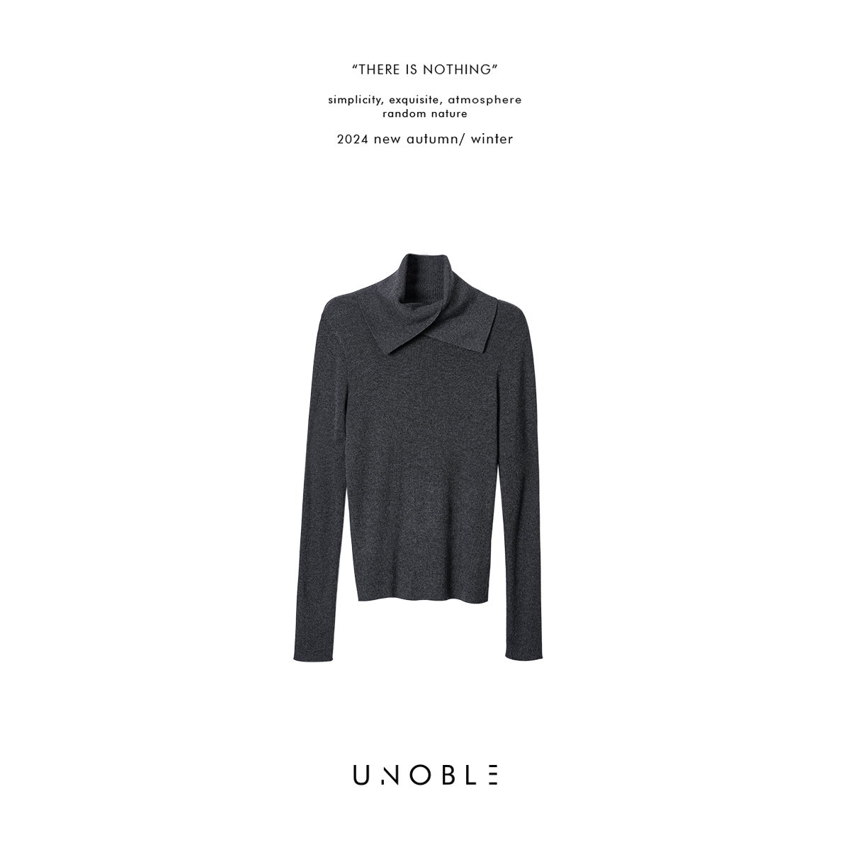 UNOBLE 2024AW【翻领打底上衣】秋冬新品 经典款