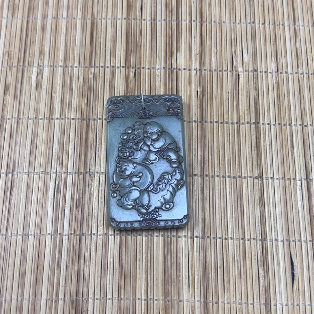 和田玉未镶嵌挂件