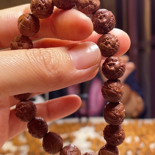 橄榄核手串/手链龙纹桃核