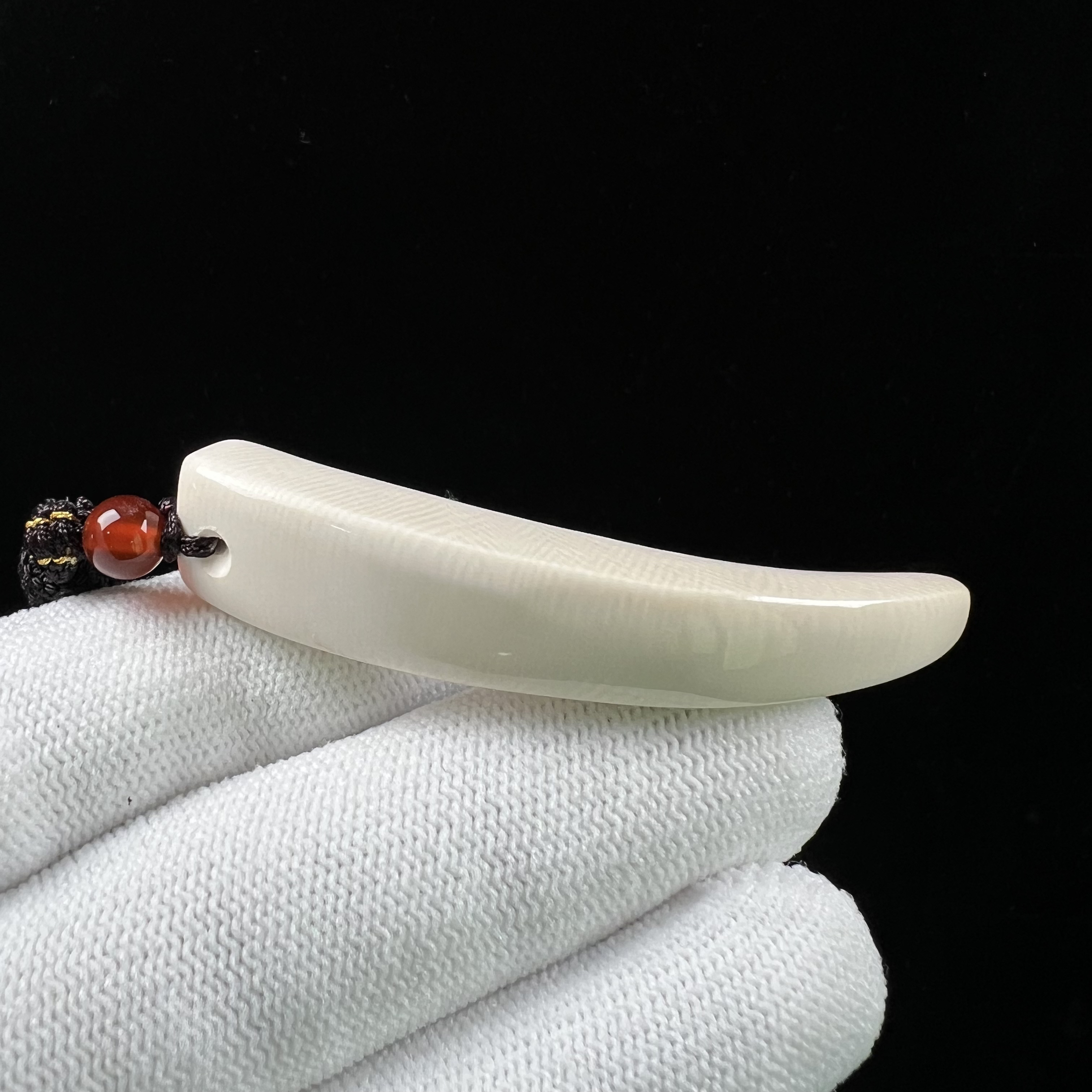 D3776天然猛犸牙 牙尖 60mm支持鉴定 假一罚四