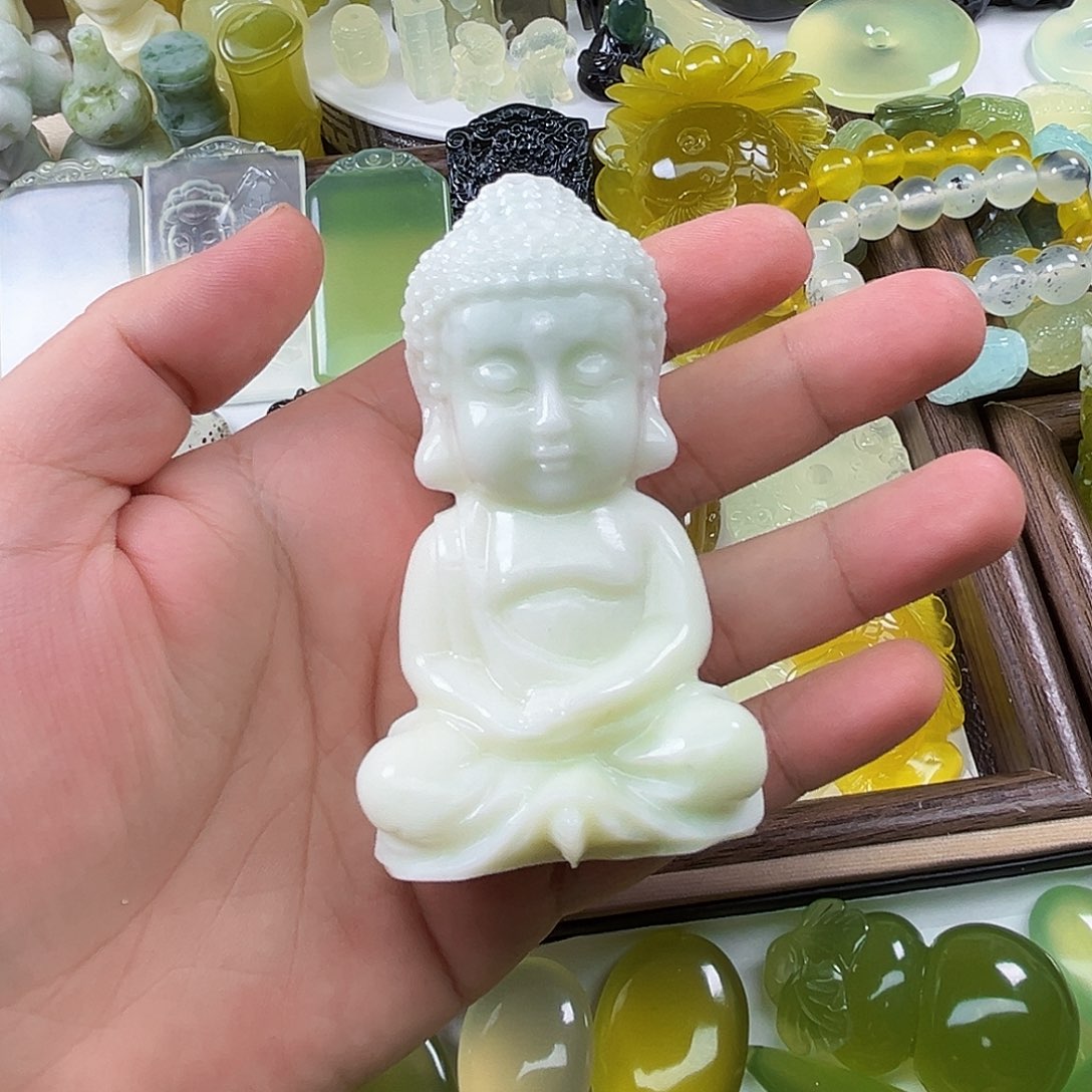 未镶嵌岫玉吊坠(不含链)