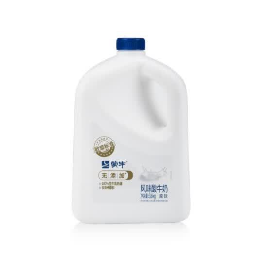 蒙牛 原味风味酸牛奶3.6kg/瓶