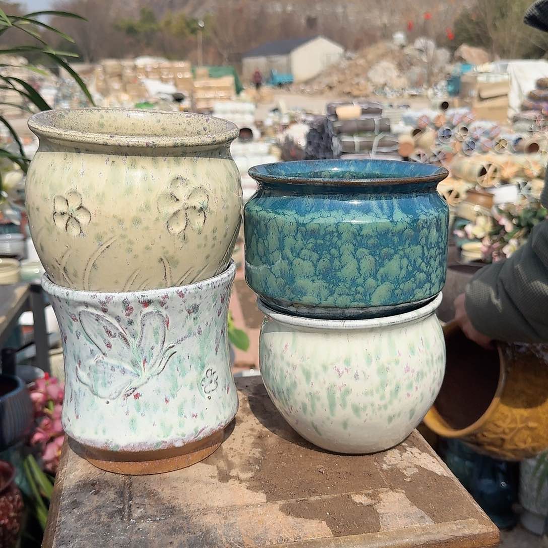 紫砂花盆四个混搭福利