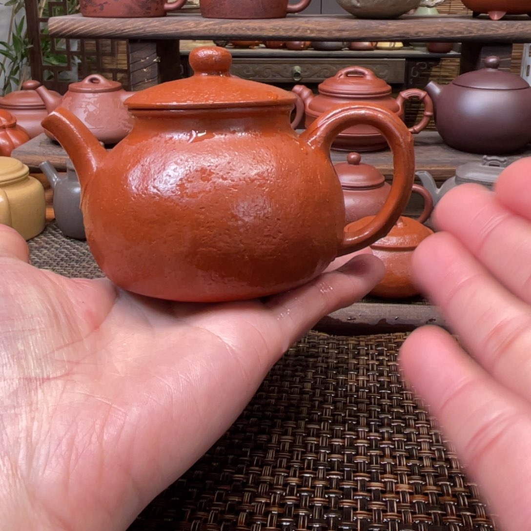 紫砂茶壶宜兴原矿紫砂手工制180