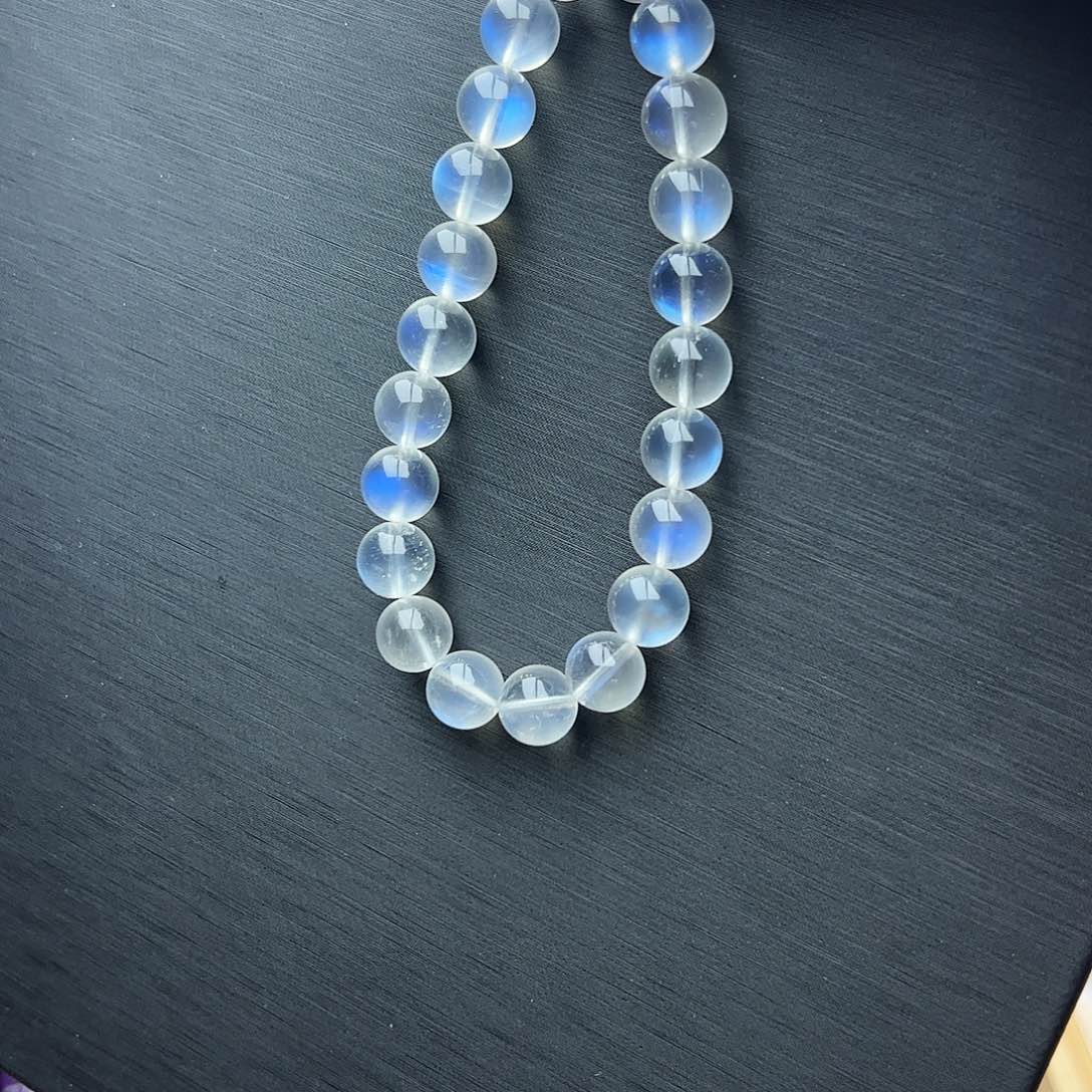 月光石手链未镶嵌初*月光石8.8mm20.3