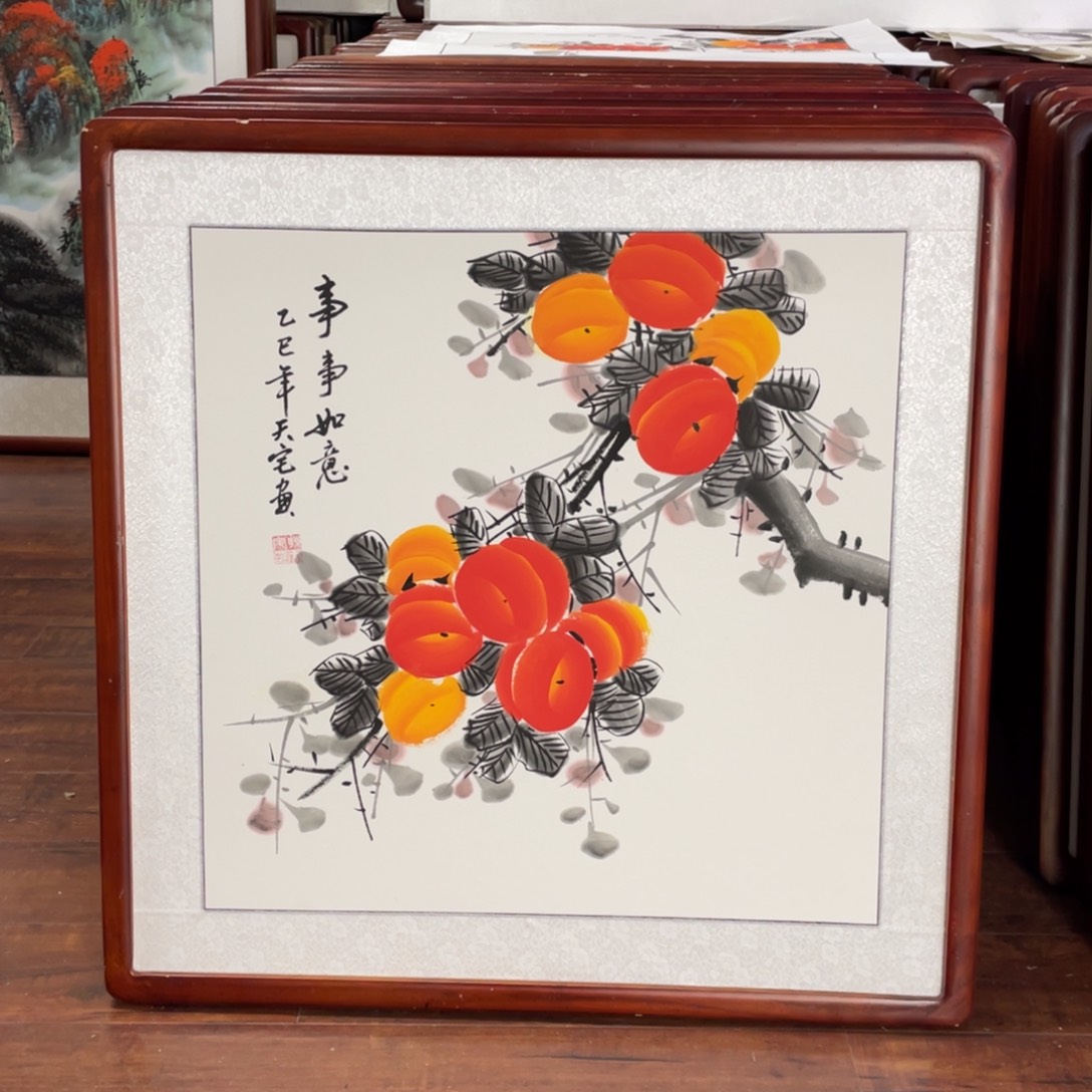 国画带框尺寸63*63厘米