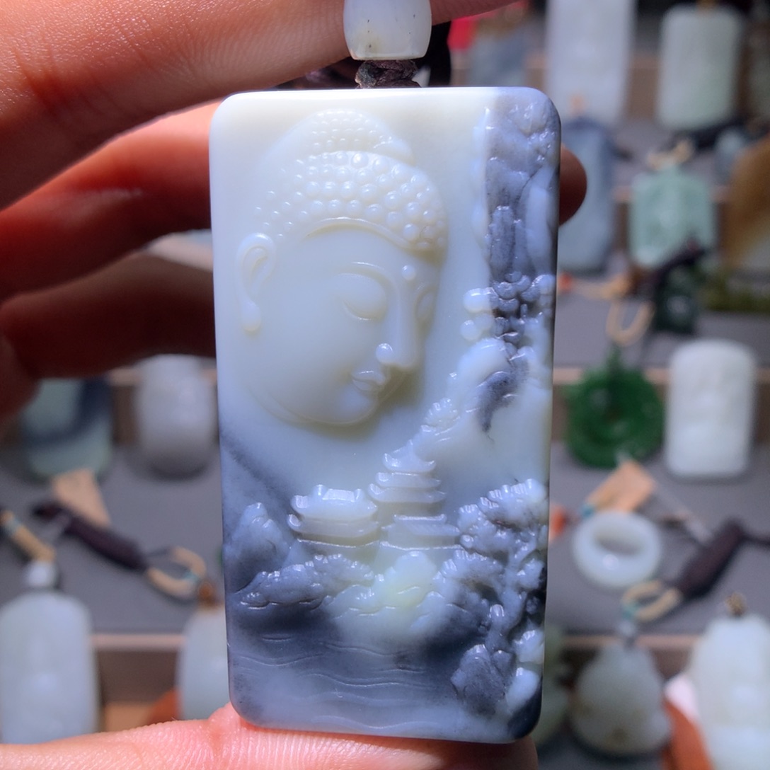 和田玉未镶嵌颈饰