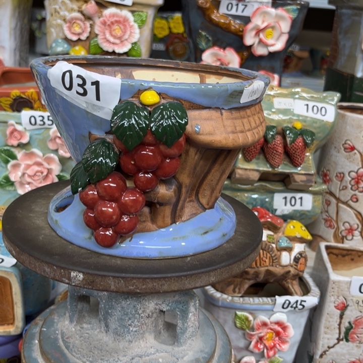 紫砂花盆粗陶材质多肉花盆