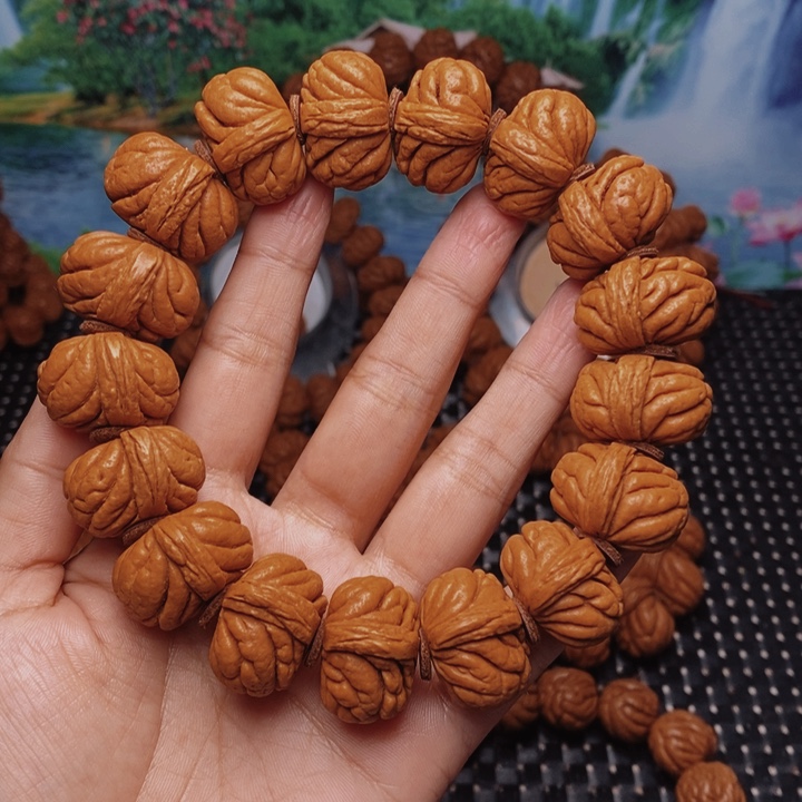 桃核手串用****6核桃手串