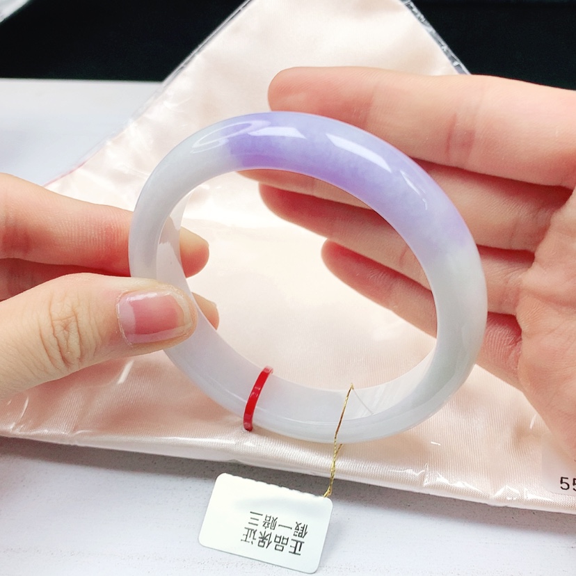 【闪购商品】翡翠手镯未镶嵌天然缅甸a货手镯55+
