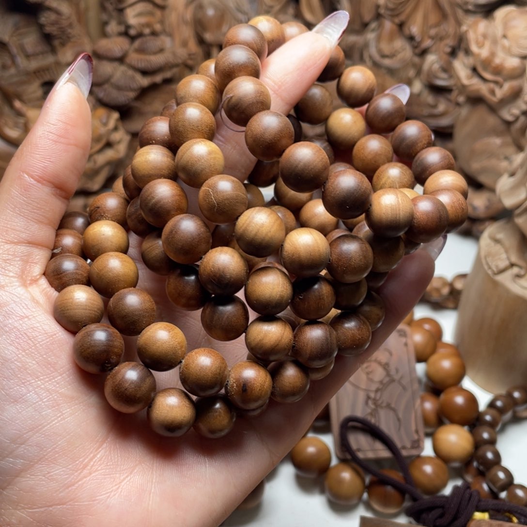 檀香木手串/手链用****8瑕疵1.2，108颗