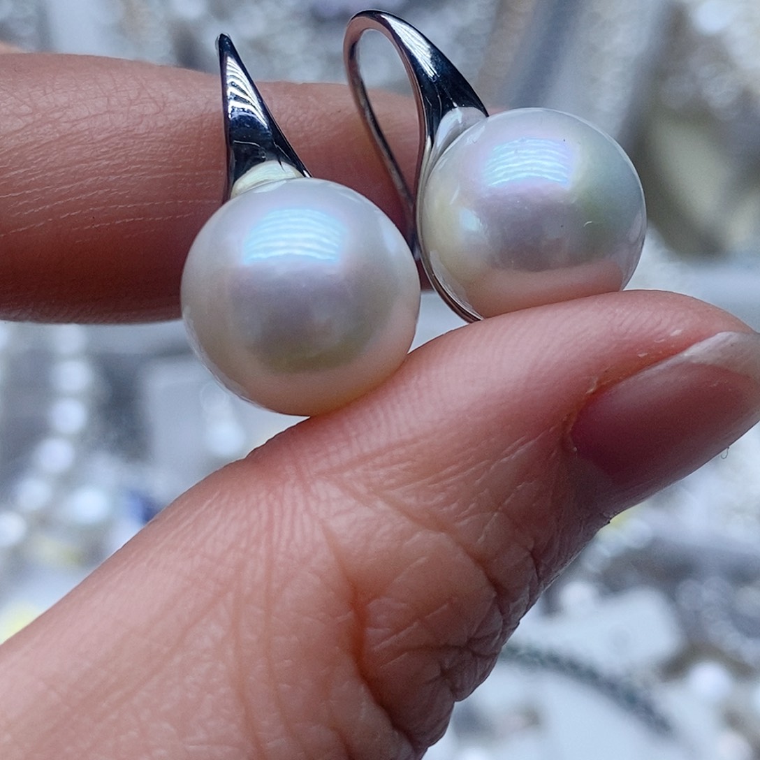 未镶嵌耳钉淡水珍珠