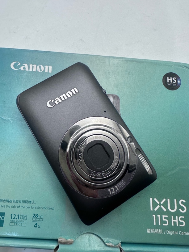 99新 Canon/佳能 佳能ixus115带原盒可实况1210w像素冷白皮清冷感