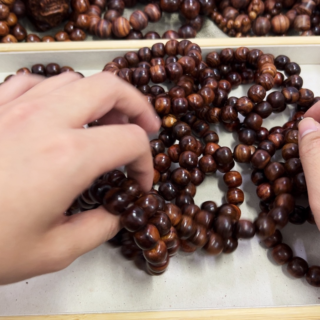 手串/手链黄花梨/降香黄檀14mm桶珠西部苹果福利88
