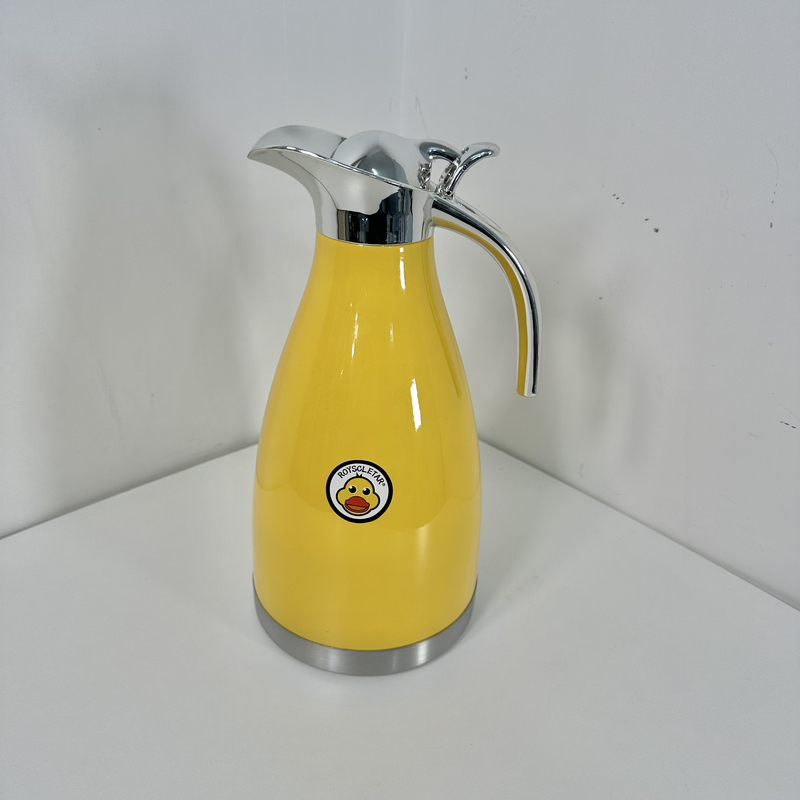 小黄鸭咖啡壶家用大容量防烫保温壶不锈钢保温壶