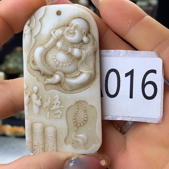 和田玉银S925镀金镶嵌颈饰