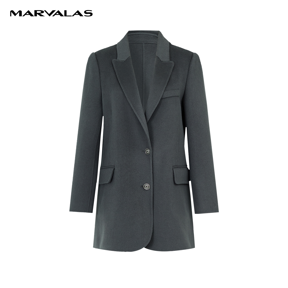 【商场同款】曼德诗全羊毛毛呢外套冬季双面气质呢大衣M426302870