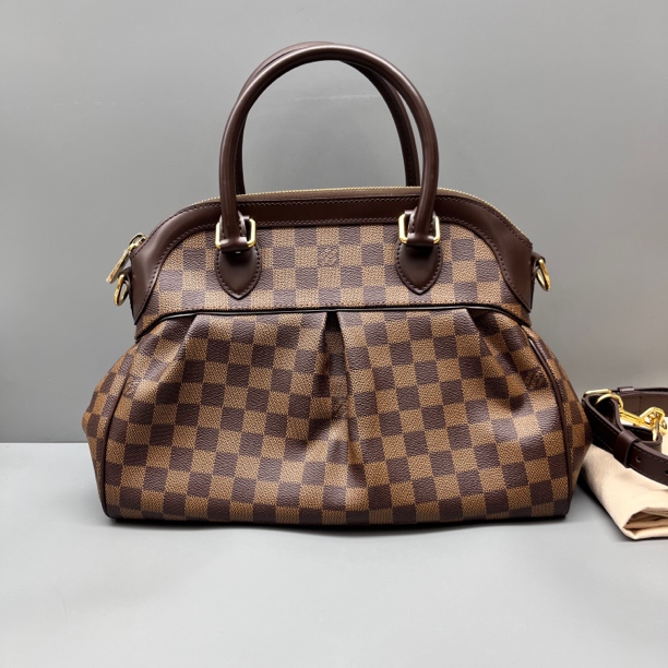 99新 LouisVuitton/路易威登 棕棋盘格葫芦包 尺寸34*24SV18151