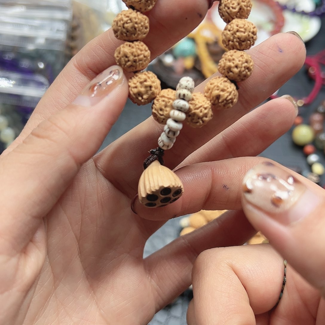 烟晶手链22K金镶嵌金刚U778