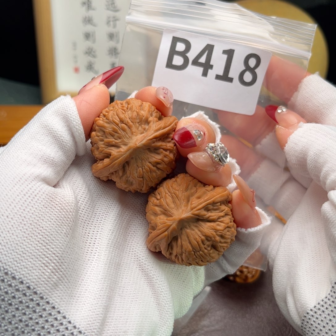 文玩核桃把件38莲花b 418