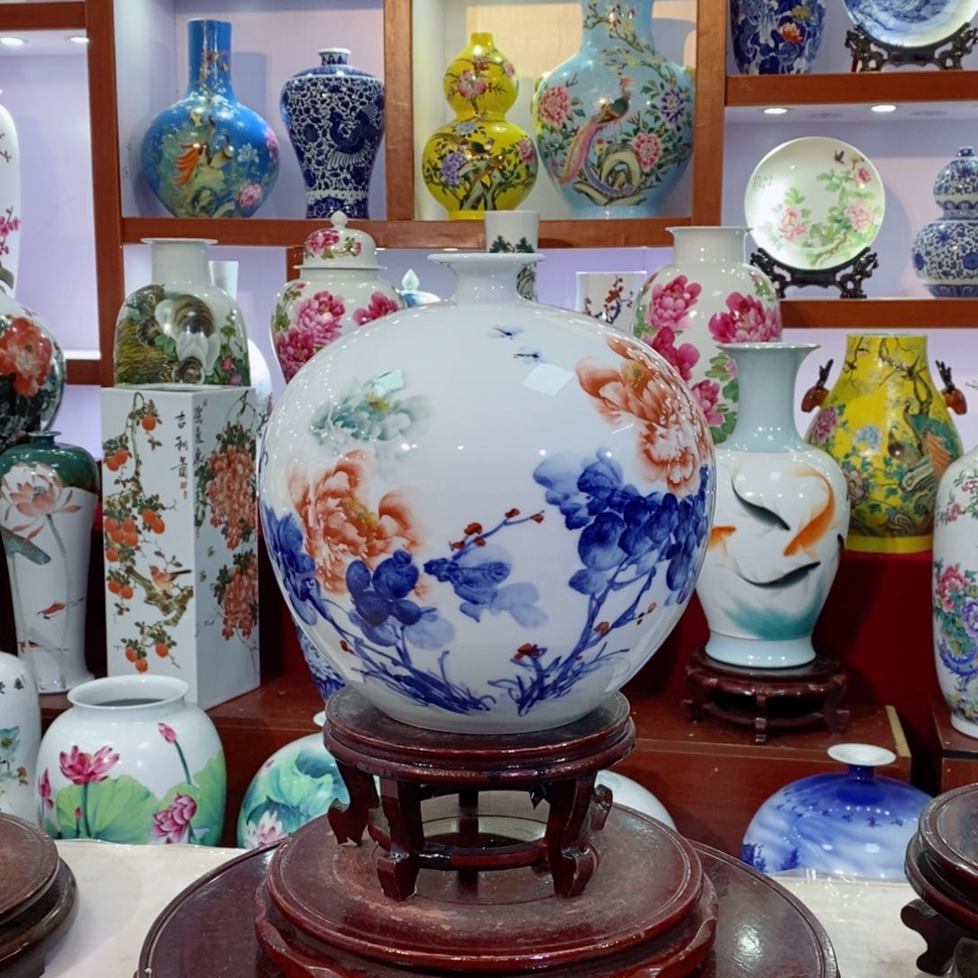 瓶景德镇陶瓷手绘