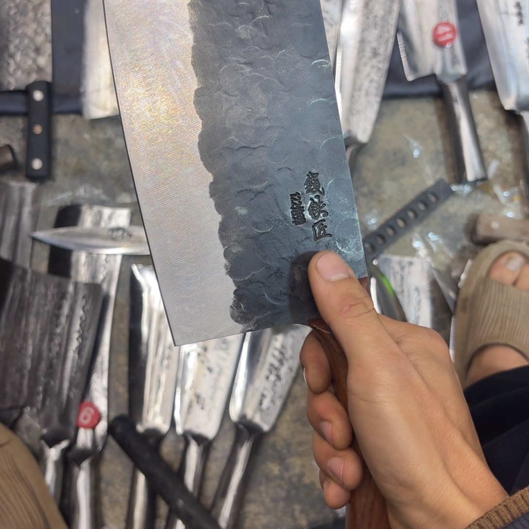 高碳锰钢云南阿老表手工锻打刀