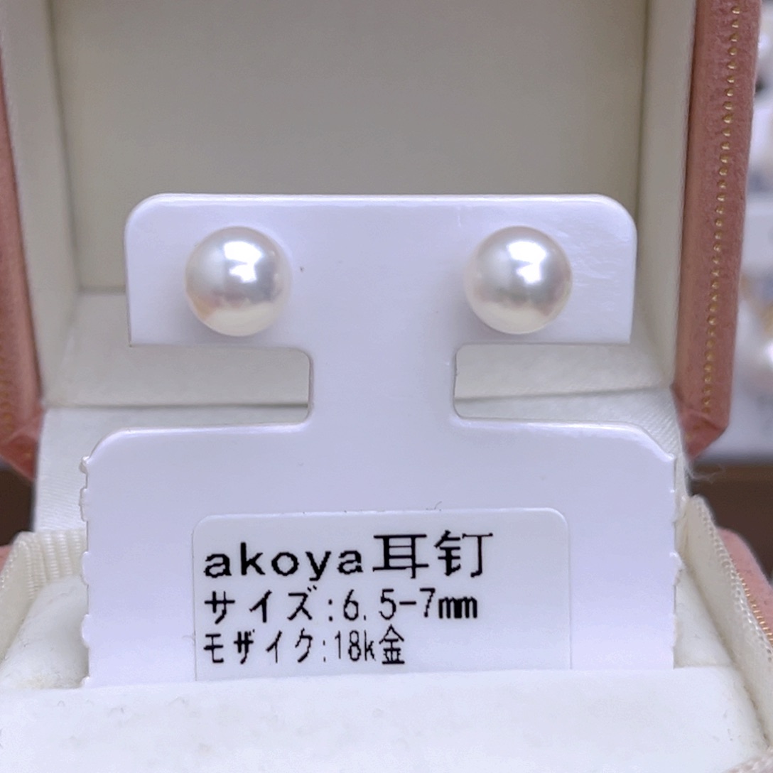 海水珍珠耳饰18K金镶嵌