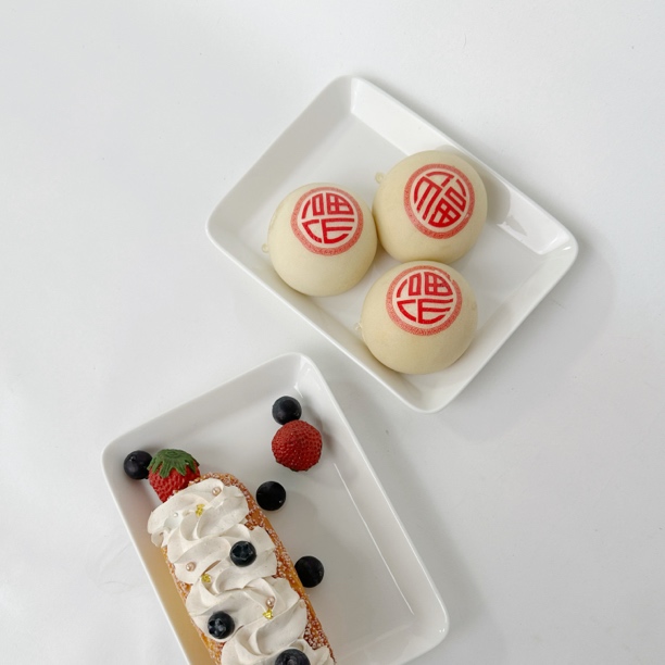 《惊喜到发光》外贸高货（20*15*3CM）长方盘  高温瓷