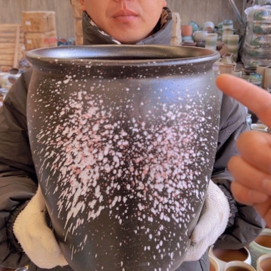 紫砂花盆高30口25————-