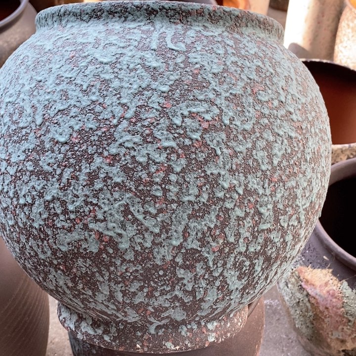 紫砂花盆高约28口约21