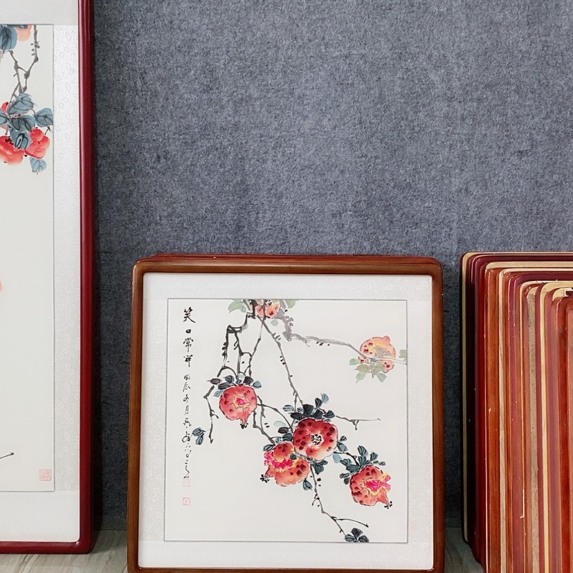 【闪购商品】国画书画作品带框65×65厘米