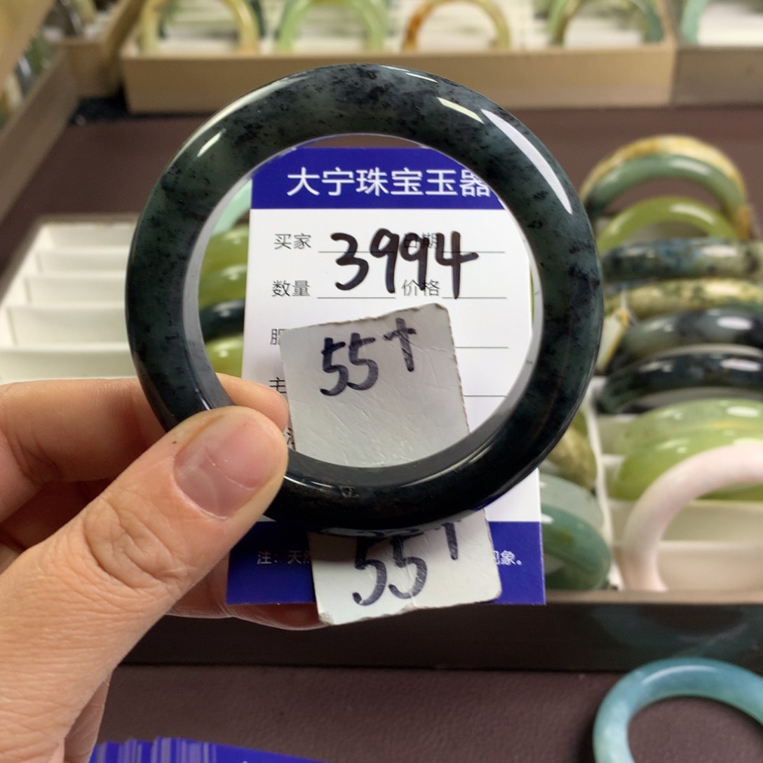 蛇纹石玉未镶嵌手镯3994