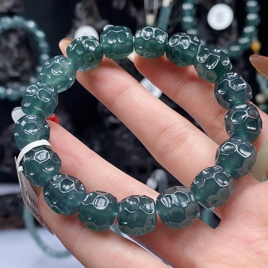 未镶嵌手链翡翠11.5mm无相手串