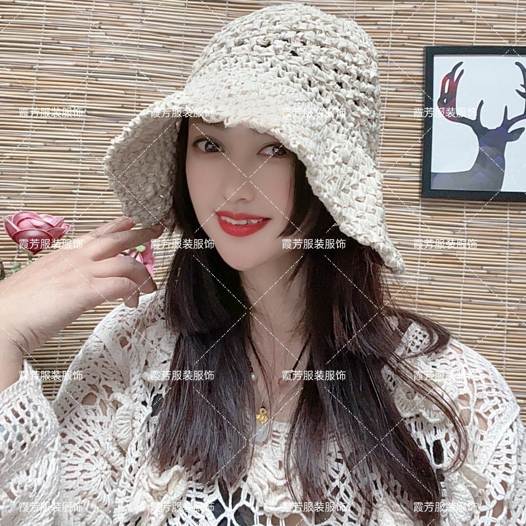 2025新款速干布条编织【布条大沿遮阳】防嗮夏帽