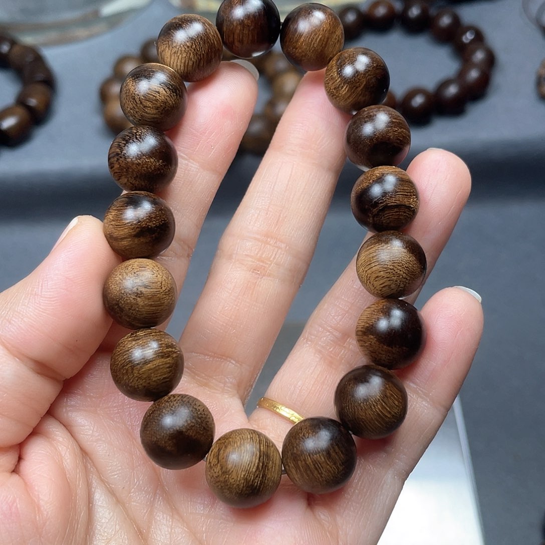 沉香手串?****?白棋瘤疤1.2