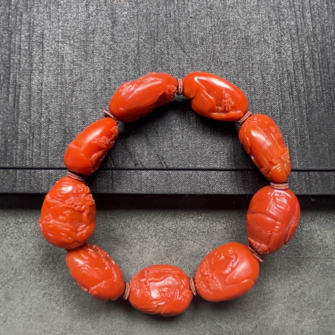 南红玛瑙随型单圈未镶嵌