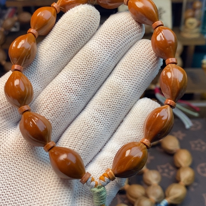 橄榄核手串/手链1.2水晶核素串