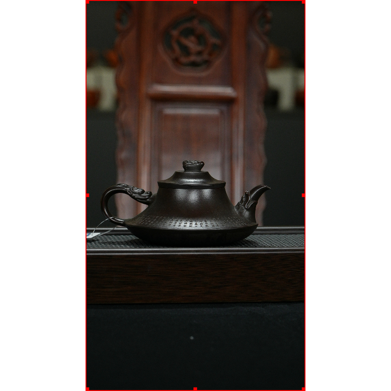 D0131宜兴原矿紫砂云炉壶240cc