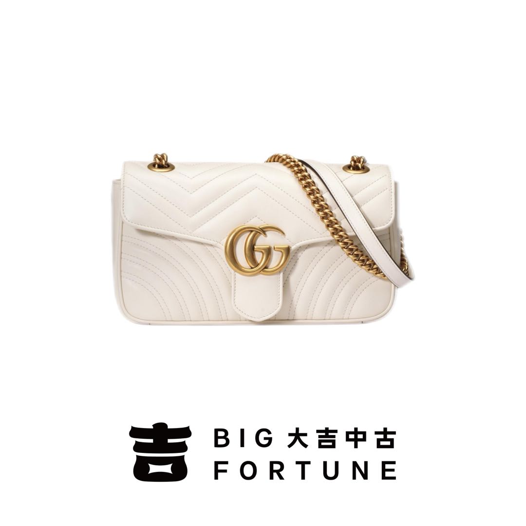 大吉中古/Gucci古驰白金马蒙26斜挎包