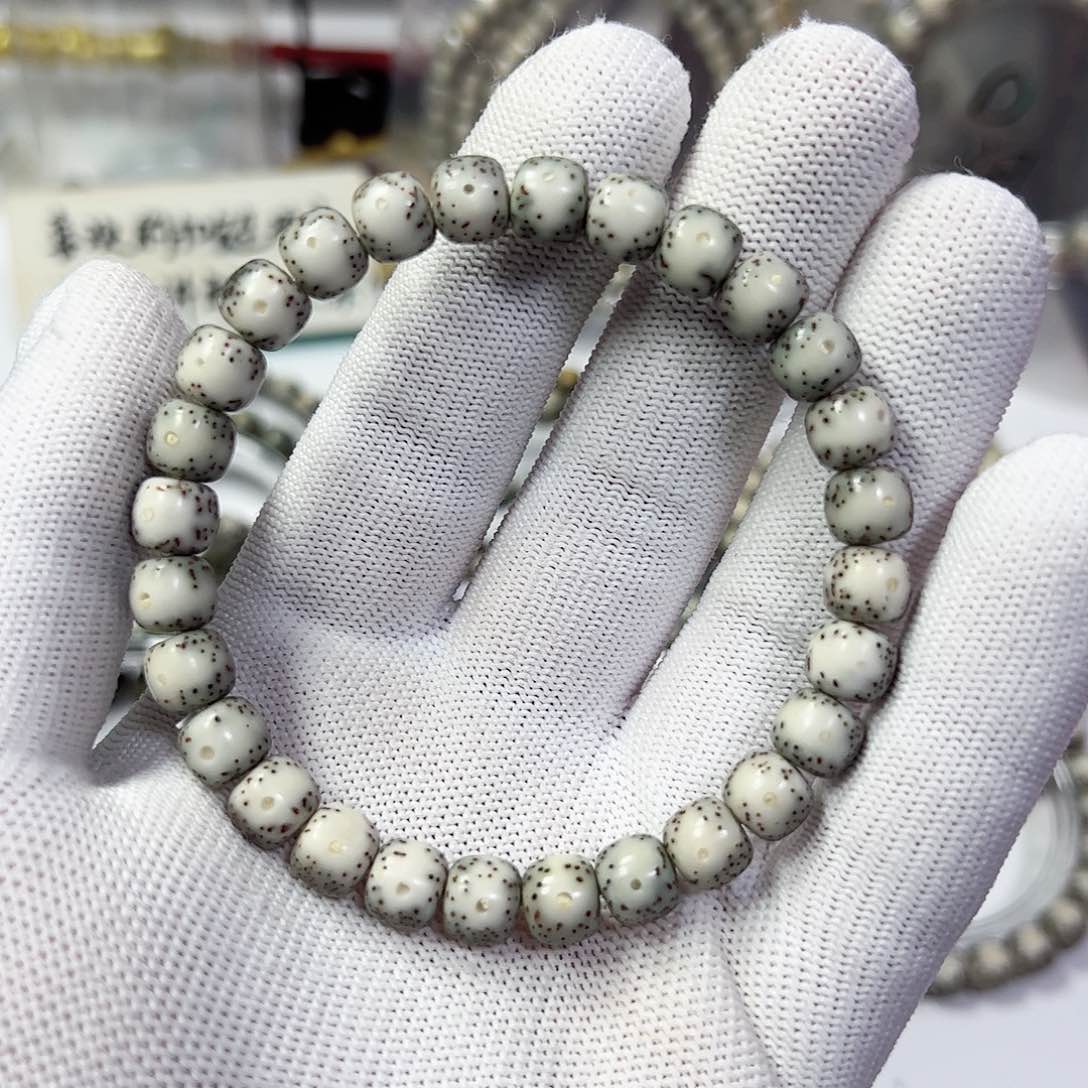 星月菩提手串87一线天留白a3