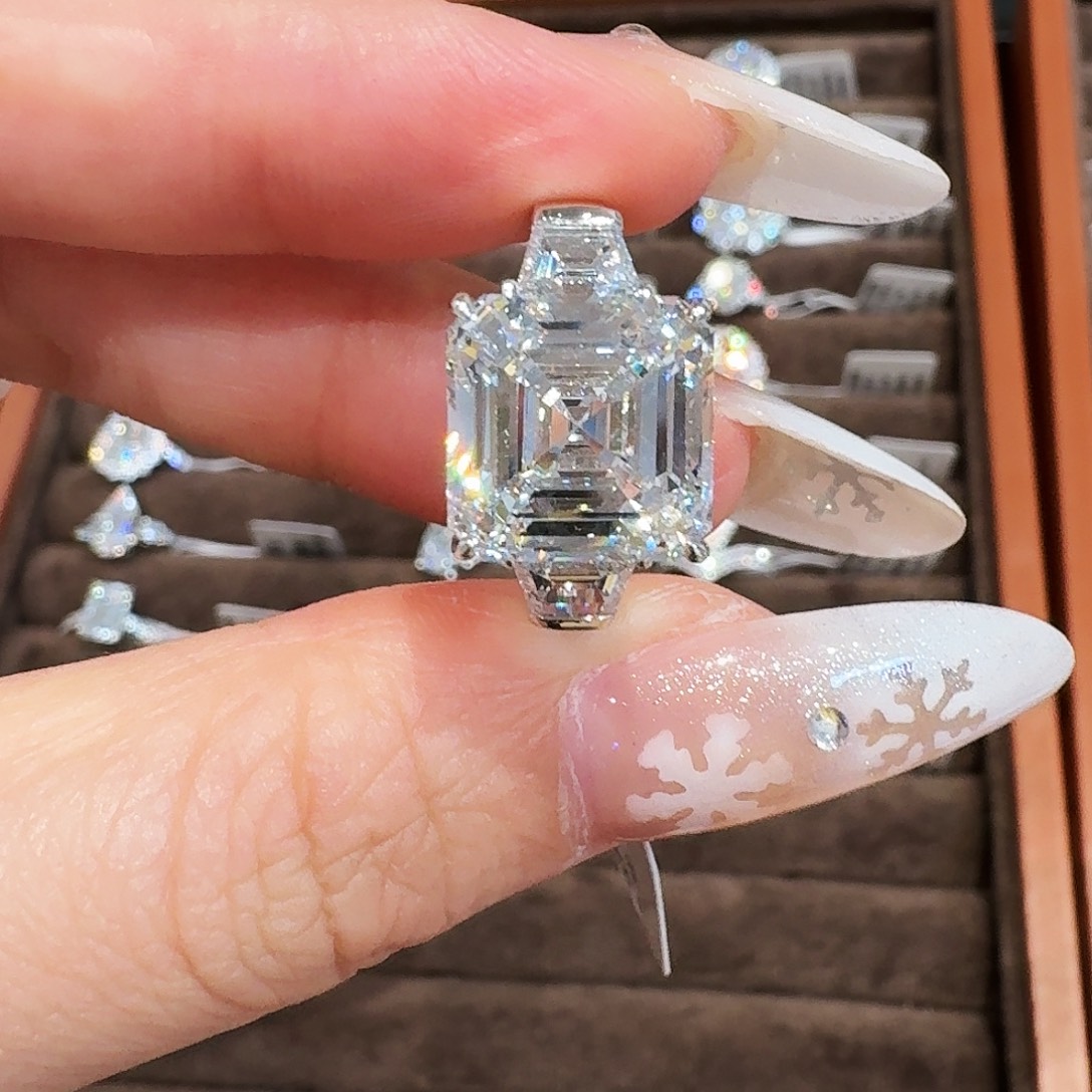 铂Pt950镶嵌实验室培育钻石