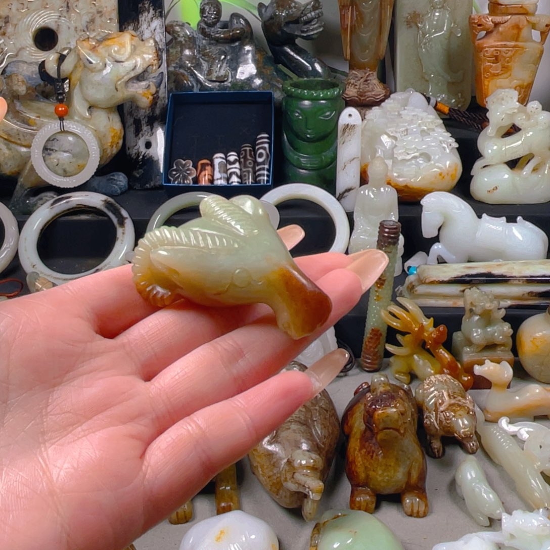 和田玉挂件未镶嵌桂****下