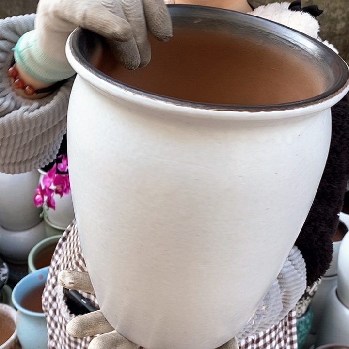 紫砂花盆正品口20高25