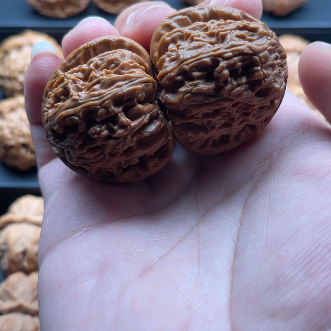 文玩核桃吊坠白狮子40.5，135