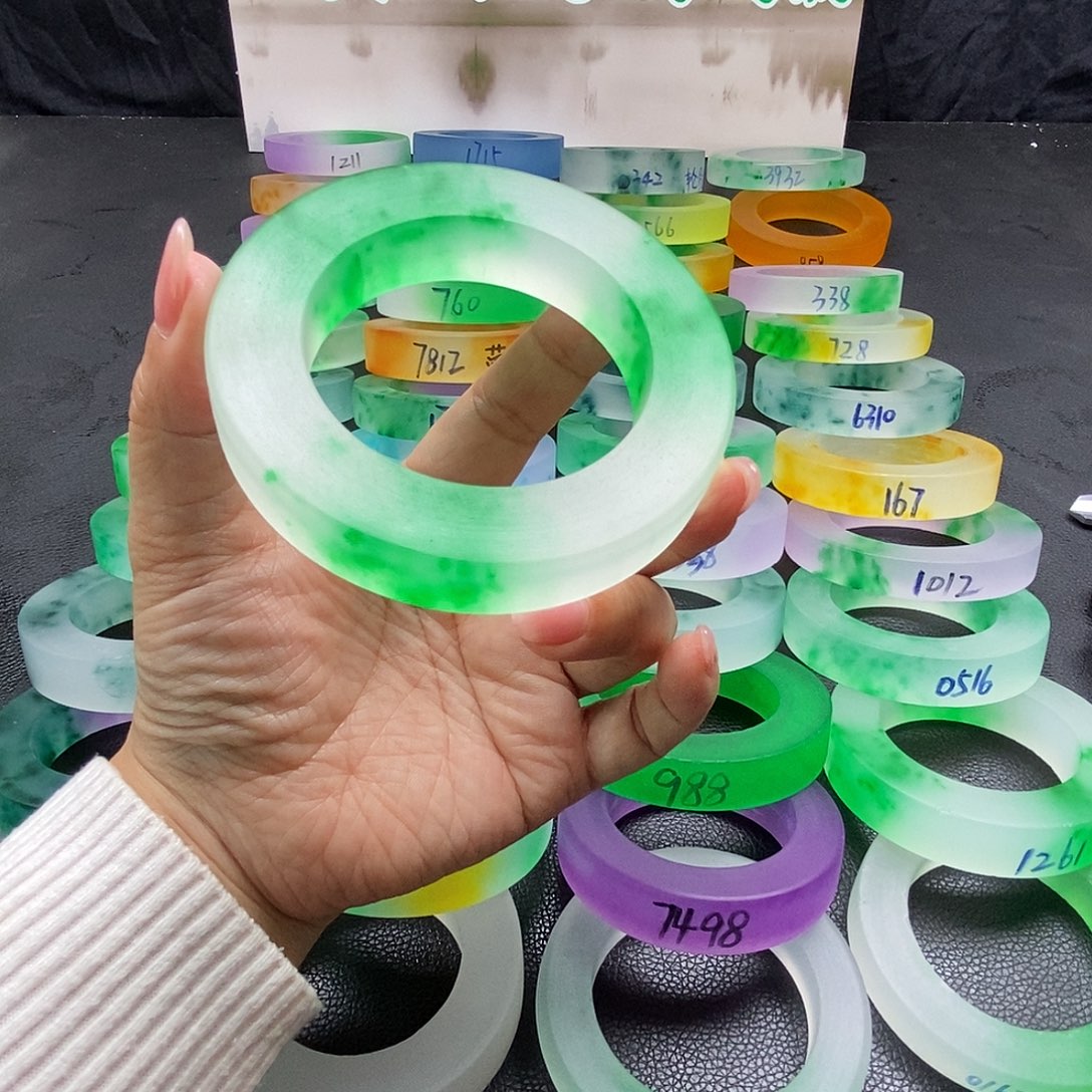 平***海玉时尚百搭独龙翠手镯