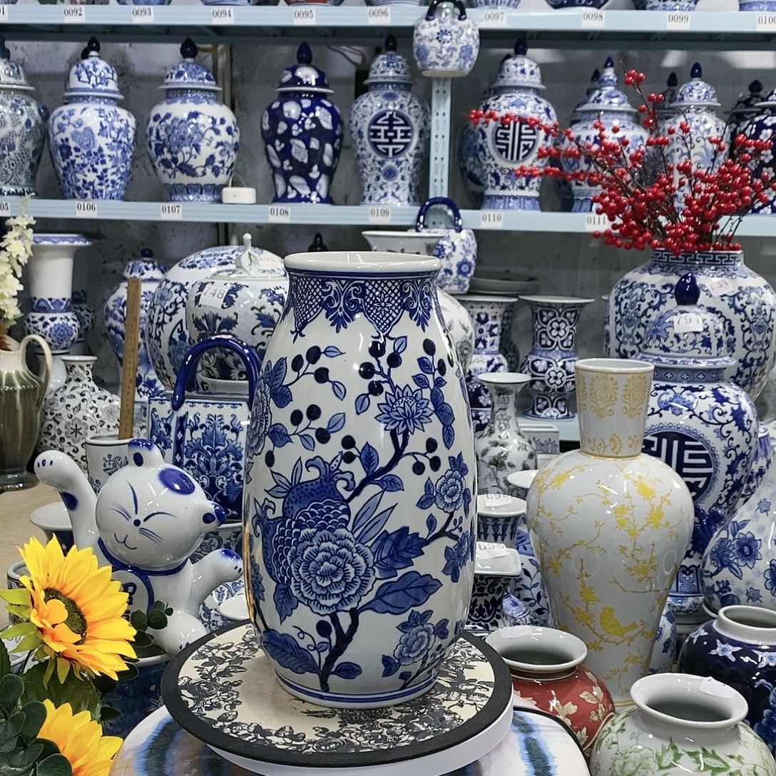 【闪购商品】摆件牡丹花花瓶27.9.15……………………