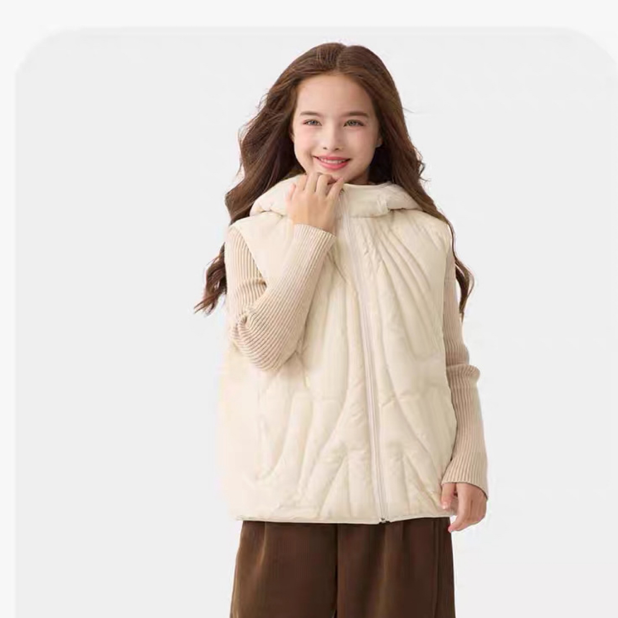 韩国童装儿童棉服马甲轻薄2025新款男童女童冬装外套