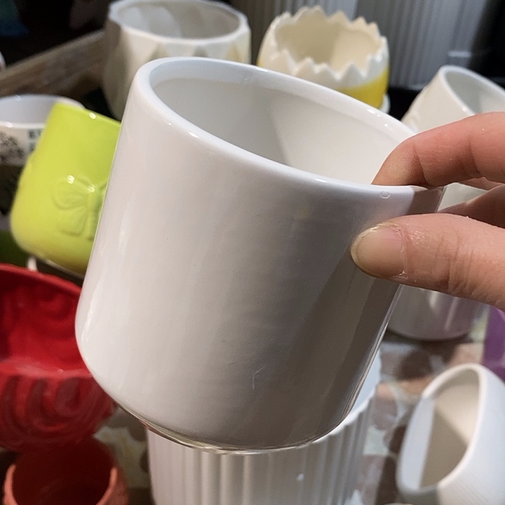 摆件陶陶盆有孔 瑕疵介意勿拍