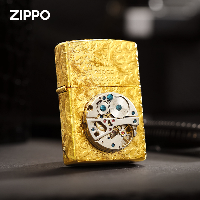 Zippo打火机专属七夕/情人节送礼版镀金【时光恋人】经典珍藏